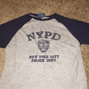 baseball tee NYPD